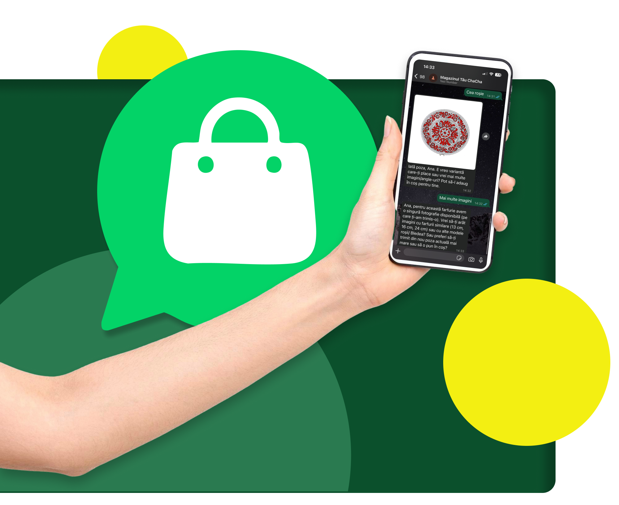 ChaCha merchant dashboard on mobile
